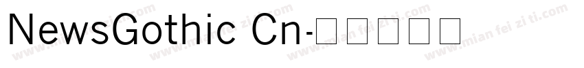 NewsGothic Cn字体转换